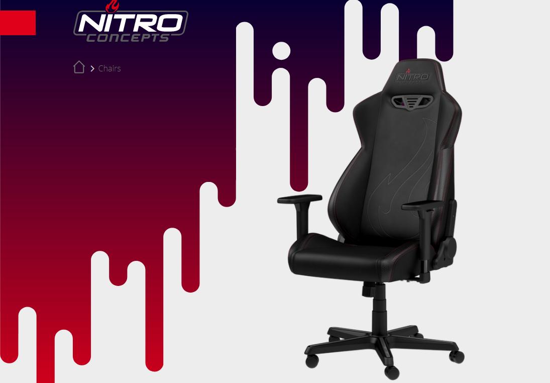 Giới thiệu Ghế gamer Nitro Concepts Carbon Black (S300EX-BC)